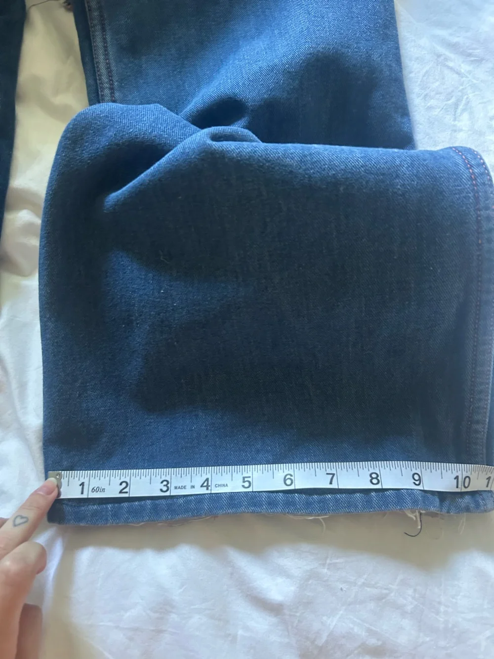 VINTAGE 70s Denim bell bottom overalls - Picture 11 of 16